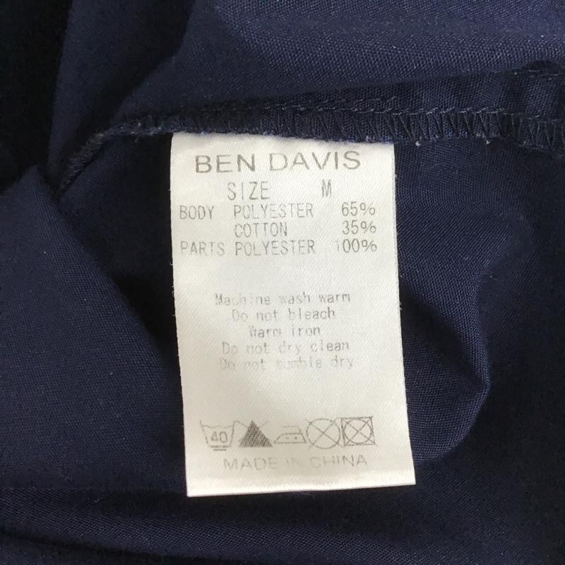ベンデイビス BEN DAVIS シャツ、ブラウス 半袖 ワークシャツ M 無地 X 刺繍 紺 / ネイビー / X 灰 / グレー /  メンズ USED 古着 中古 10090212