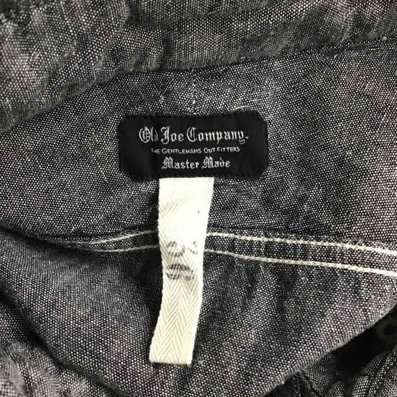 オールドジョーアンドコー OLDJOE&CO. シャツ、ブラウス 長袖 ボタンダウンシャツ 36 無地 X プリント ダークグレー / ダークグレー /  メンズ USED 古着 中古 10090217