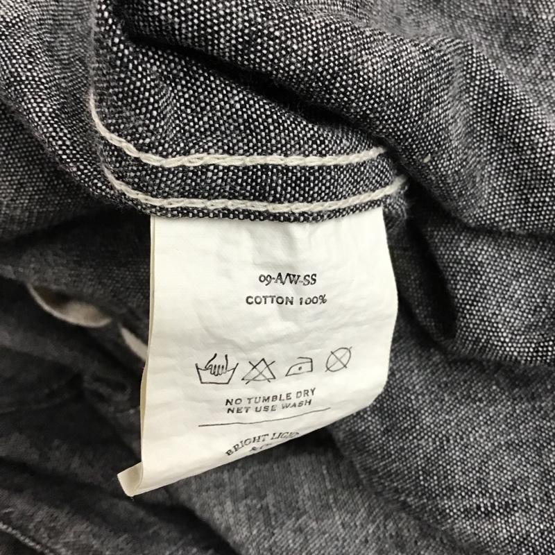 オールドジョーアンドコー OLDJOE&CO. シャツ、ブラウス 長袖 ボタンダウンシャツ 36 無地 X プリント ダークグレー / ダークグレー /  メンズ USED 古着 中古 10090217