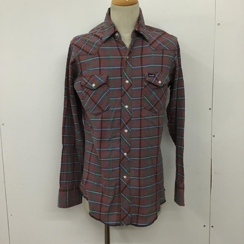 ラングラー Wrangler シャツ、ブラウス 長袖 チェックシャツ XL チェック マルチカラー / マルチカラー /  メンズ USED 古着 中古 10090221