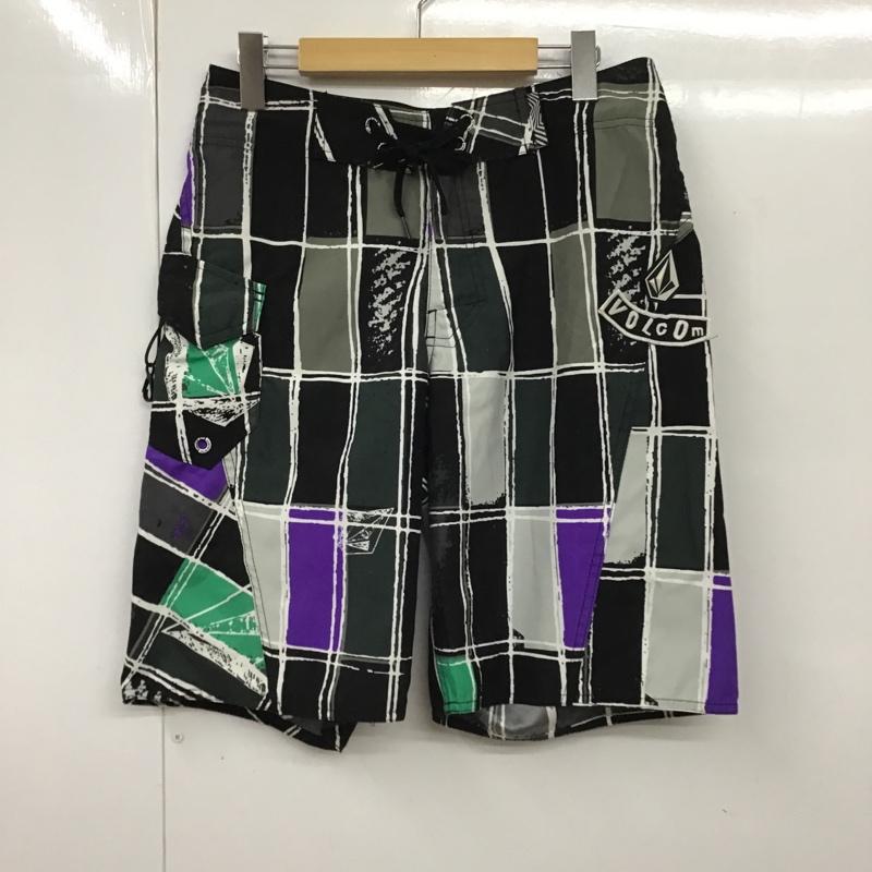 ボルコム VOLCOM パンツ ショートパンツ サーフショーツ 30 総柄 マルチカラー / マルチカラー / メンズ USED 古着 中古 10090239