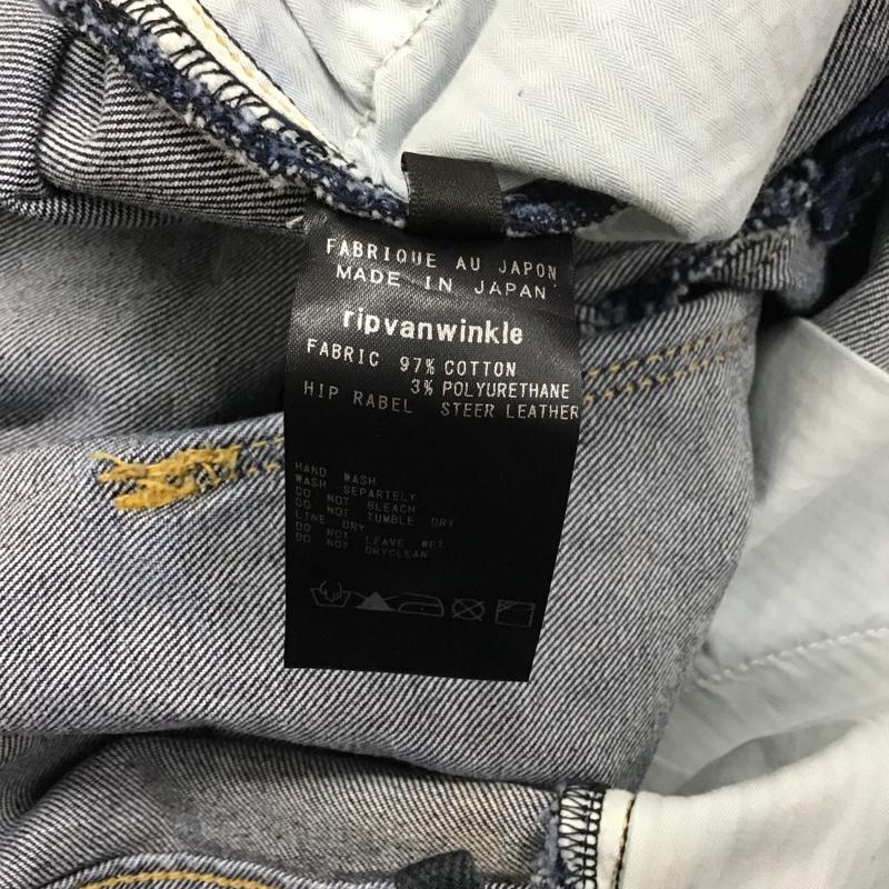 リップヴァンウィンクル ripvanwinkle パンツ デニム、ジーンズ r16W-05 JODHPUR LINE JEANS 3 青 / ブルー / X 黒 / ブラック / メンズ USED 古着 中古 10090244