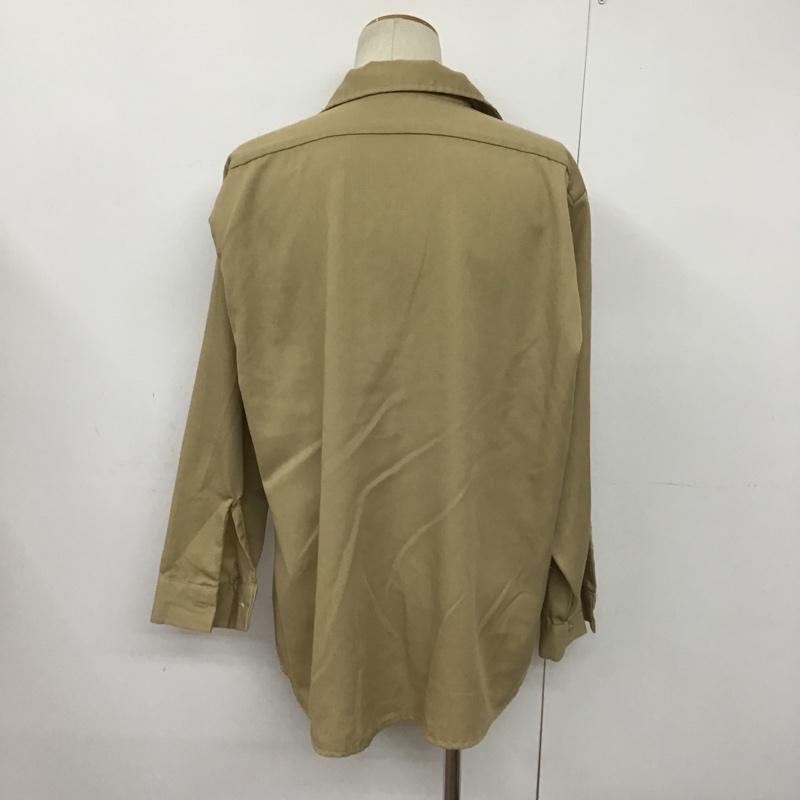 古着 USED シャツ、ブラウス 長袖 ミリタリーシャツ M ワンポイント ベージュ / ベージュ / メンズ USED 古着 中古 10090245