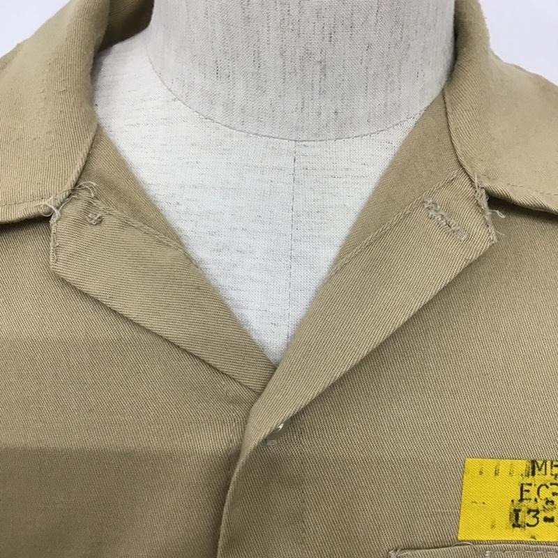 古着 USED シャツ、ブラウス 長袖 ミリタリーシャツ M ワンポイント ベージュ / ベージュ / メンズ USED 古着 中古 10090245