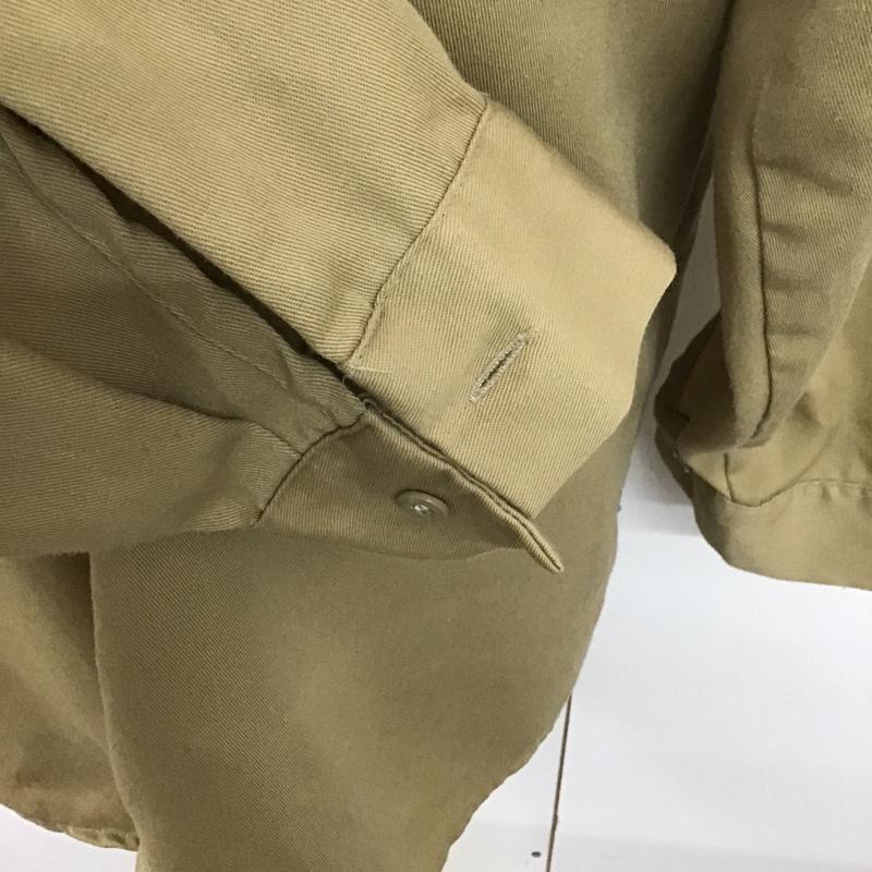 古着 USED シャツ、ブラウス 長袖 ミリタリーシャツ M ワンポイント ベージュ / ベージュ / メンズ USED 古着 中古 10090245