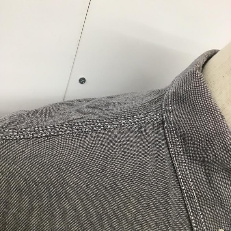エゴトリッピング EGO TRIPPING シャツ、ブラウス 長袖 612004 ボタンダウンシャツ 46 無地 ダークグレー / ダークグレー /  メンズ USED 古着 中古 10090261