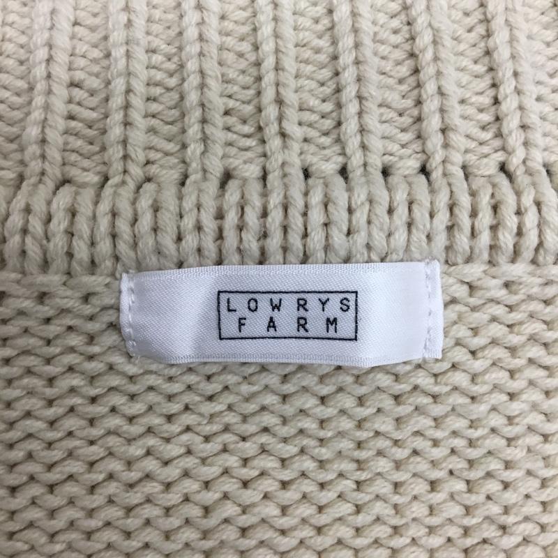 ローリーズファーム LOWRYS FARM ニット、セーター 長袖 LF621386TS FREE 無地 オフホワイト / オフホワイト / レディース USED 古着 中古 10090314