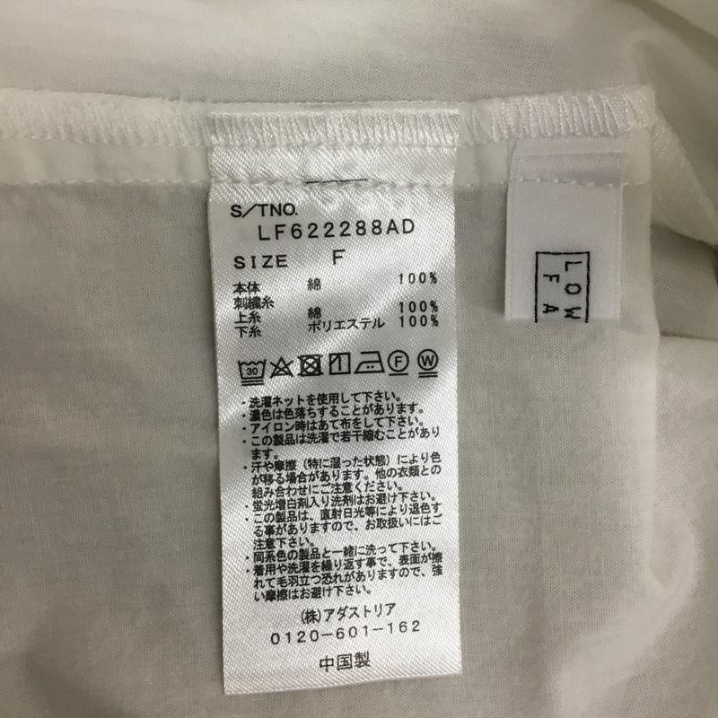 ローリーズファーム LOWRYS FARM シャツ、ブラウス 長袖 フリルブラウスシャツ FREE 無地 白 / ホワイト / レディース USED 古着 中古 10090333