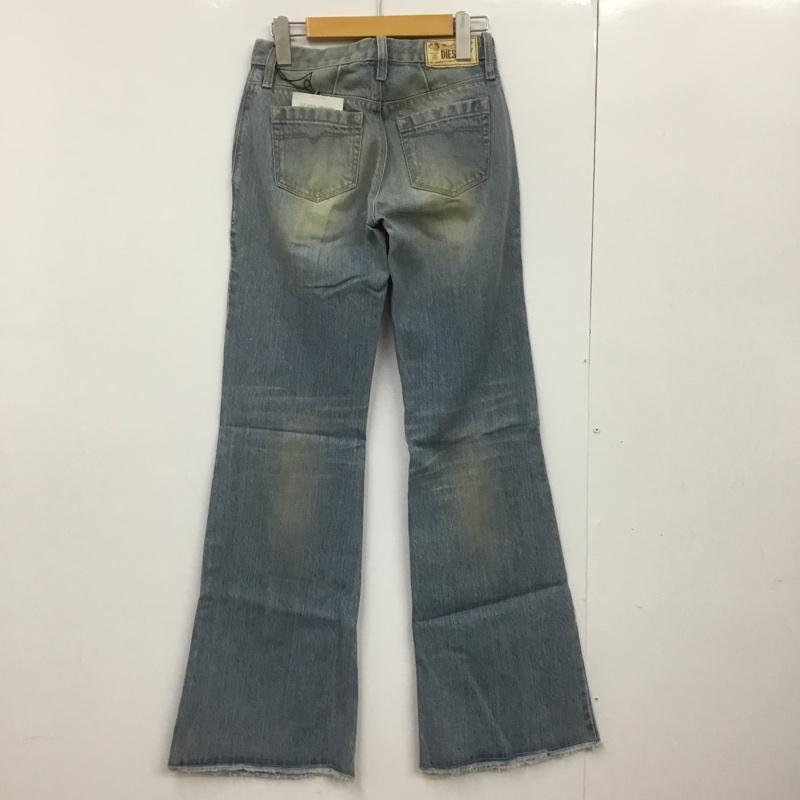 ディーゼル DIESEL パンツ デニム、ジーンズ FLAIRLEGG 0888Z ワイドパンツ W23L32 無地 水色 / ライトブルー / レディース USED 古着 中古 10090340