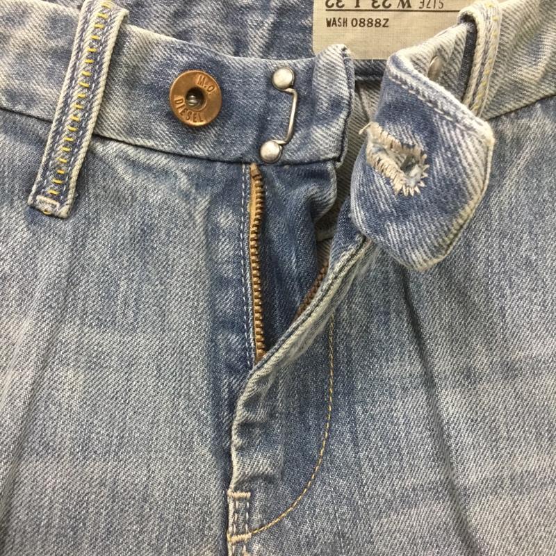ディーゼル DIESEL パンツ デニム、ジーンズ FLAIRLEGG 0888Z ワイドパンツ W23L32 無地 水色 / ライトブルー / レディース USED 古着 中古 10090340