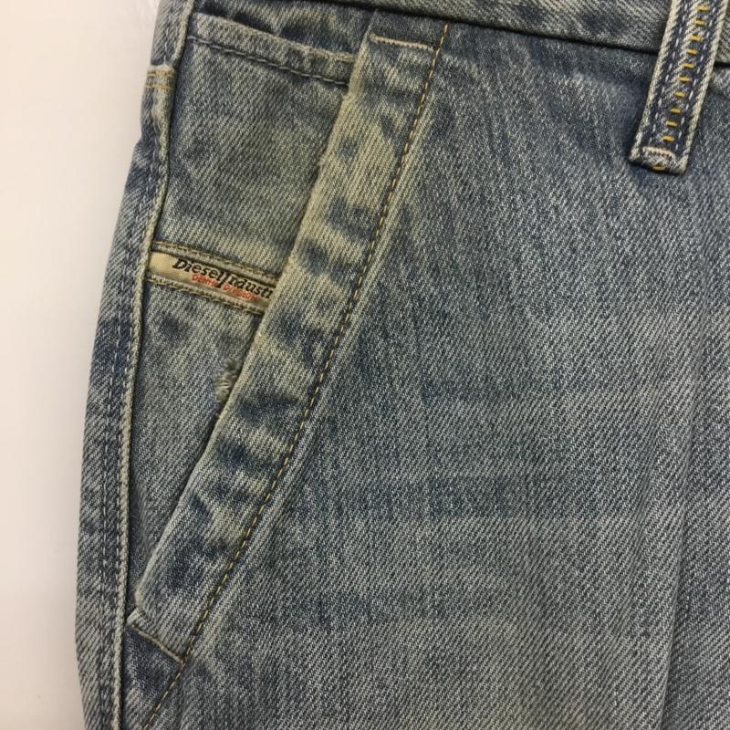 ディーゼル DIESEL パンツ デニム、ジーンズ FLAIRLEGG 0888Z ワイドパンツ W23L32 無地 水色 / ライトブルー / レディース USED 古着 中古 10090341