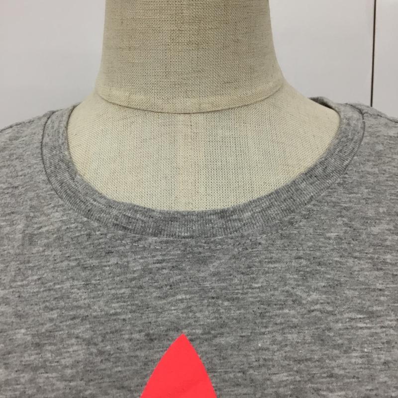 アディダス adidas Tシャツ 半袖 Z37971 トレフォイル プリント M ロゴ、文字 灰 / グレー / X 桃 / ピンク / レディース USED 古着 中古 10090355