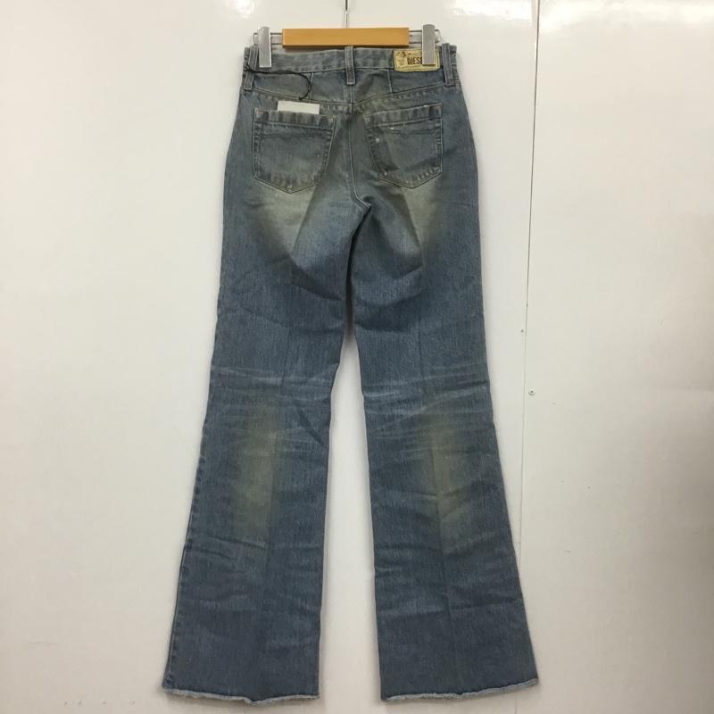 ディーゼル DIESEL パンツ デニム、ジーンズ FLAIRLEGG 0888Z ワイドパンツ W24L32 無地 水色 / ライトブルー / レディース USED 古着 中古 10090372