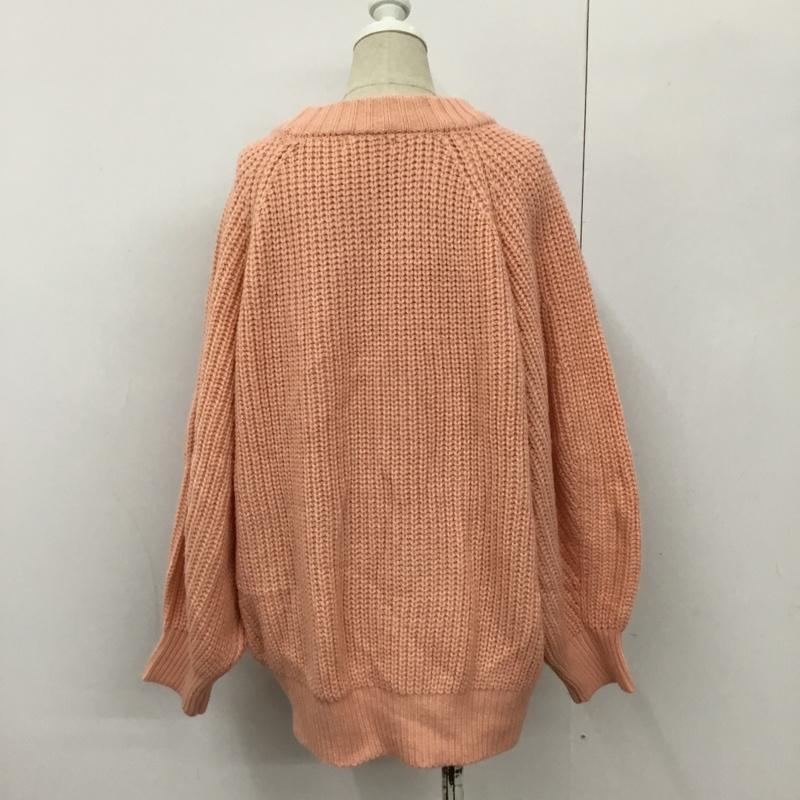 ミルクフェド MILKFED. ニット、セーター 長袖 03194303 無地 桃 / ピンク / レディース USED 古着 中古 10090376