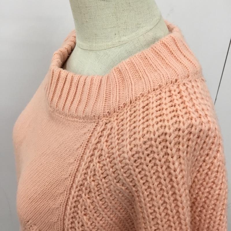 ミルクフェド MILKFED. ニット、セーター 長袖 03194303 無地 桃 / ピンク / レディース USED 古着 中古 10090376