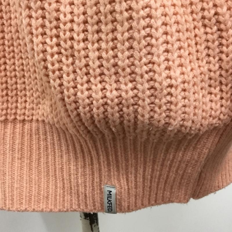 ミルクフェド MILKFED. ニット、セーター 長袖 03194303 無地 桃 / ピンク / レディース USED 古着 中古 10090376
