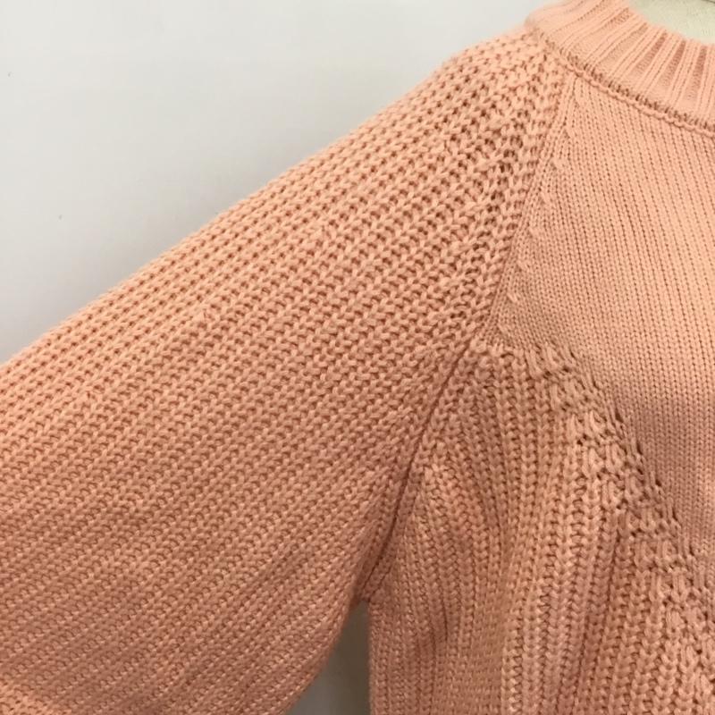 ミルクフェド MILKFED. ニット、セーター 長袖 03194303 無地 桃 / ピンク / レディース USED 古着 中古 10090376