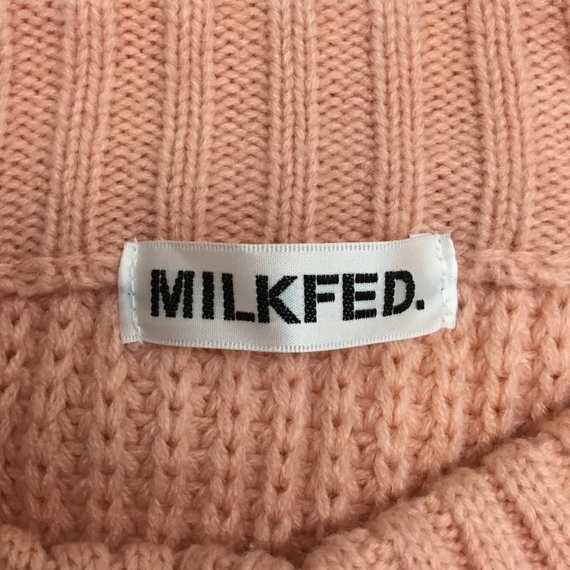 ミルクフェド MILKFED. ニット、セーター 長袖 03194303 無地 桃 / ピンク / レディース USED 古着 中古 10090376