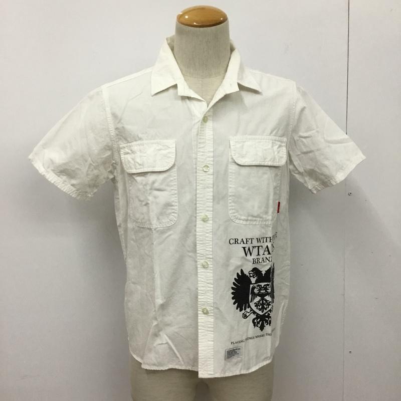 ダブルタップス WTAPS シャツ、ブラウス 半袖 091LTDT-SHM02 半袖シャツ S 無地 X プリント 白 / ホワイト / メンズ USED 古着 中古 10090410