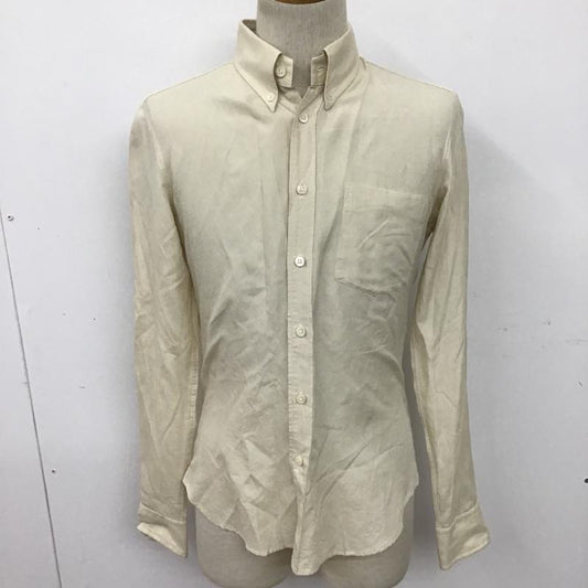 ファクトタム FACTOTUM シャツ、ブラウス 長袖 ボタンダウン 無地 ベージュ / ベージュ /  メンズ USED 古着 中古 10090430