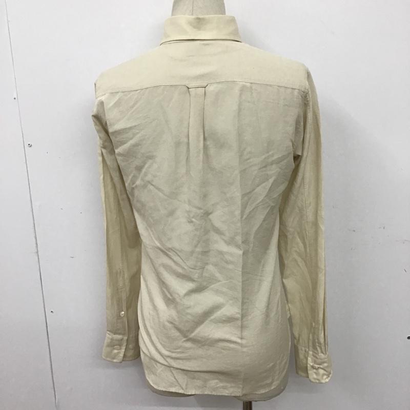 ファクトタム FACTOTUM シャツ、ブラウス 長袖 ボタンダウン 無地 ベージュ / ベージュ / メンズ USED 古着 中古 10090430