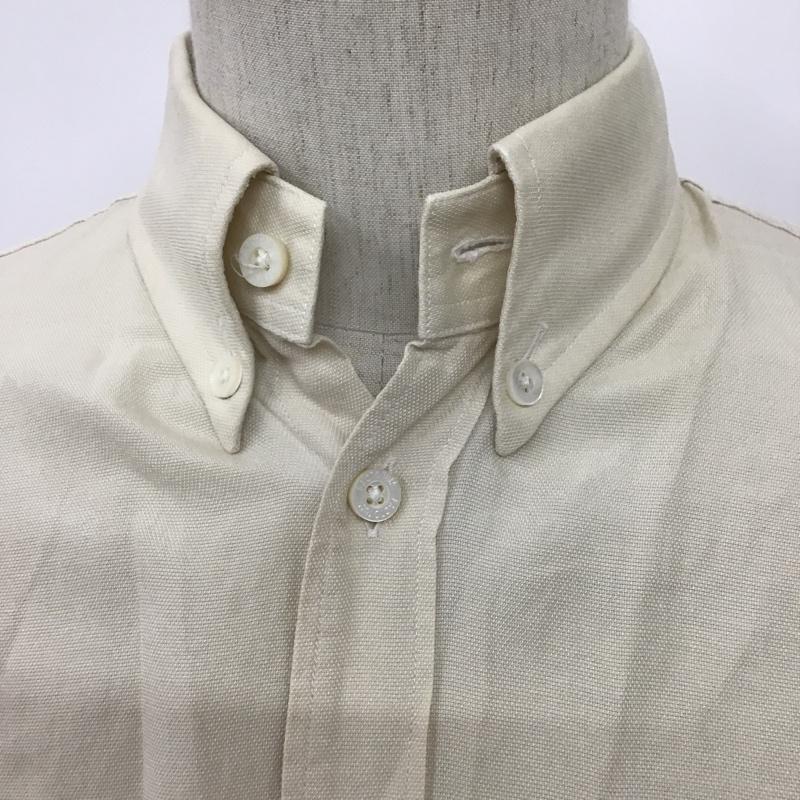 ファクトタム FACTOTUM シャツ、ブラウス 長袖 ボタンダウン 無地 ベージュ / ベージュ / メンズ USED 古着 中古 10090430