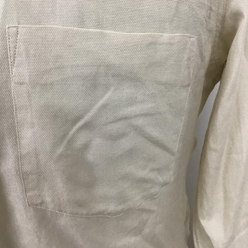 ファクトタム FACTOTUM シャツ、ブラウス 長袖 ボタンダウン 無地 ベージュ / ベージュ / メンズ USED 古着 中古 10090430