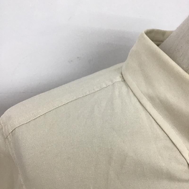 ファクトタム FACTOTUM シャツ、ブラウス 長袖 ボタンダウン 無地 ベージュ / ベージュ / メンズ USED 古着 中古 10090430