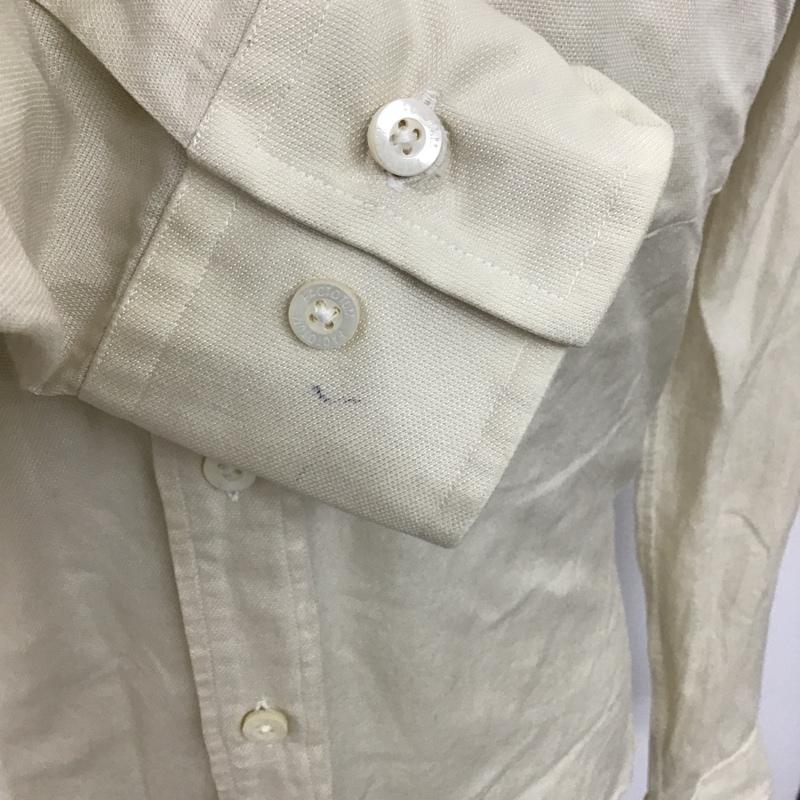 ファクトタム FACTOTUM シャツ、ブラウス 長袖 ボタンダウン 無地 ベージュ / ベージュ / メンズ USED 古着 中古 10090430
