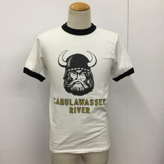 テンダーロイン TENDERLOIN Tシャツ 半袖 プリントTシャツ S プリント 白 / ホワイト / X 黒 / ブラック / X 黄 / イエロー /  メンズ USED 古着 中古 10090432