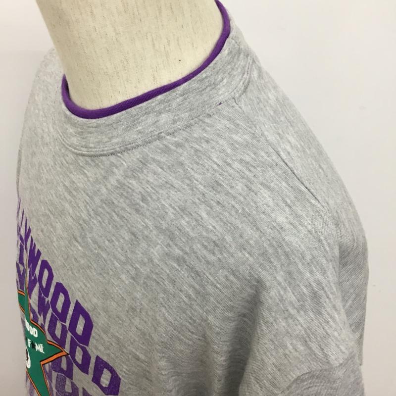 ハリウッド HOLLYWOULD Tシャツ 半袖 プリントシャツ M プリント 白 / ホワイト / X 灰 / グレー / X 紫 / パープル / X 緑 / グリーン / X 橙 / オレンジ /  メンズ USED 古着 中古 10090434