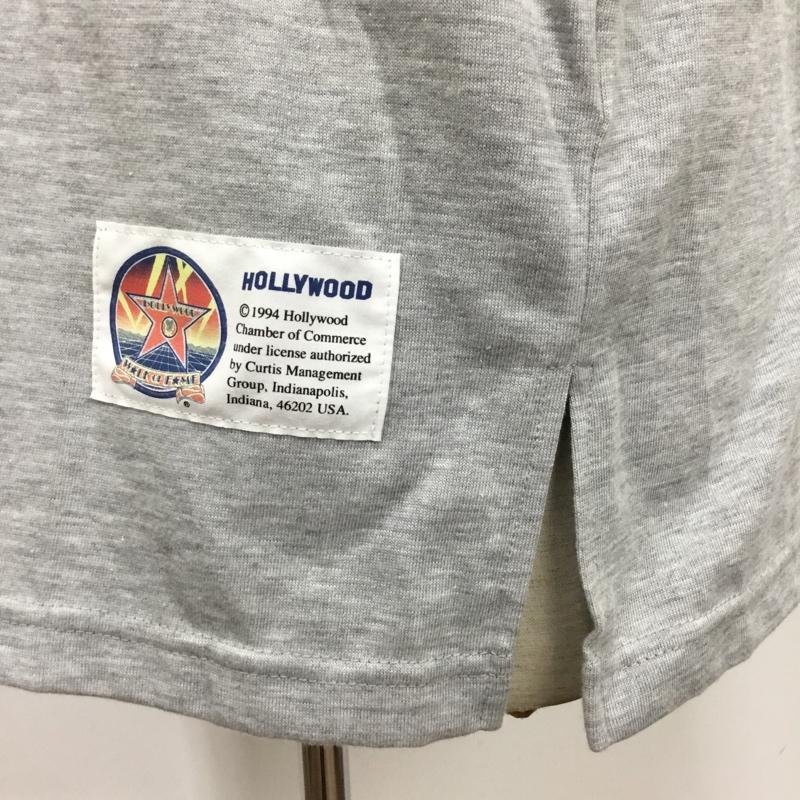 ハリウッド HOLLYWOULD Tシャツ 半袖 プリントシャツ M プリント 白 / ホワイト / X 灰 / グレー / X 紫 / パープル / X 緑 / グリーン / X 橙 / オレンジ /  メンズ USED 古着 中古 10090434