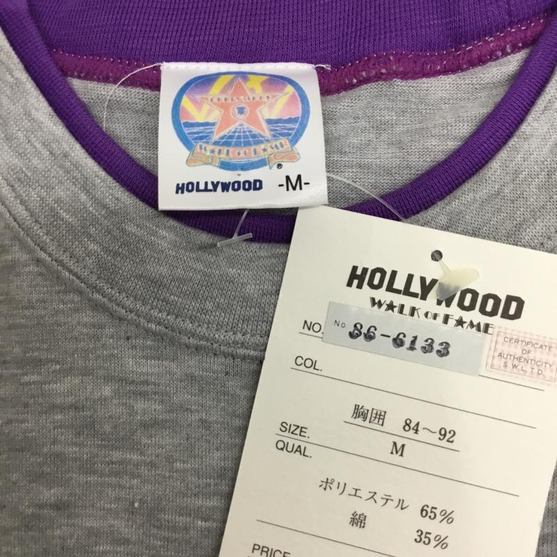 ハリウッド HOLLYWOULD Tシャツ 半袖 プリントシャツ M プリント 白 / ホワイト / X 灰 / グレー / X 紫 / パープル / X 緑 / グリーン / X 橙 / オレンジ /  メンズ USED 古着 中古 10090434