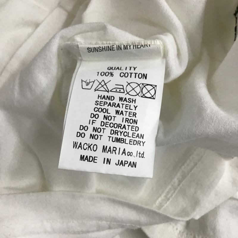 ワコマリア WACKO MARIA Tシャツ 半袖 M ロゴ、文字 白 / ホワイト /  メンズ USED 古着 中古 10090435
