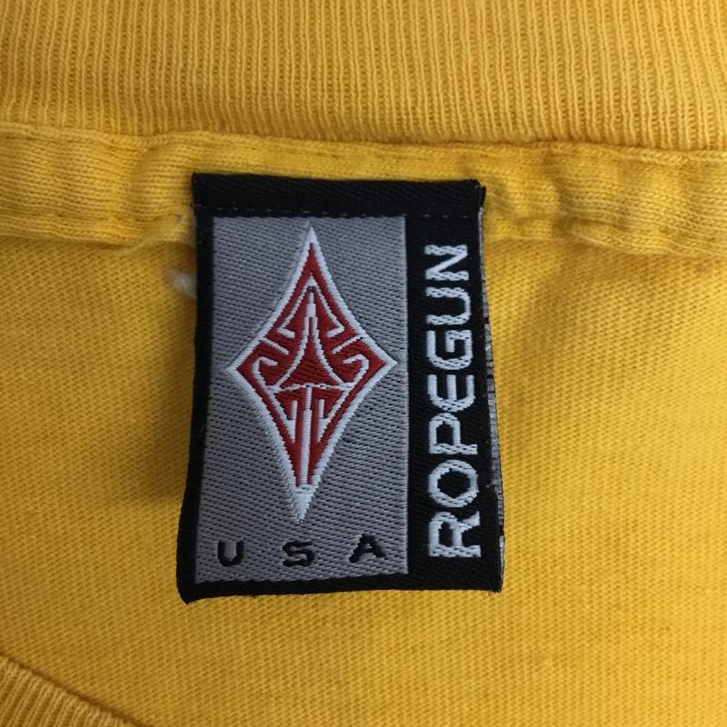ロープガン ROPEGUN Tシャツ 半袖 古着Tシャツ M ロゴ、文字 赤 / レッド / X 黄 / イエロー /  メンズ USED 古着 中古 10090438
