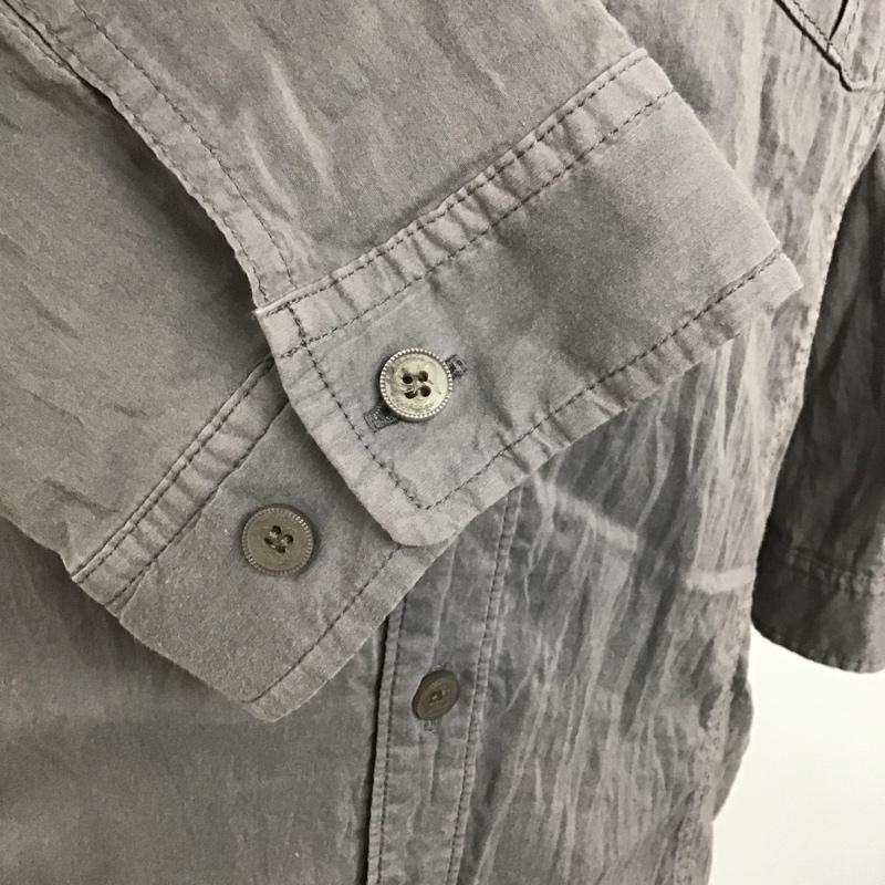 ファクトタム FACTOTUM シャツ、ブラウス 長袖 七分袖シャツ 44 無地 灰 / グレー /  メンズ USED 古着 中古 10090452