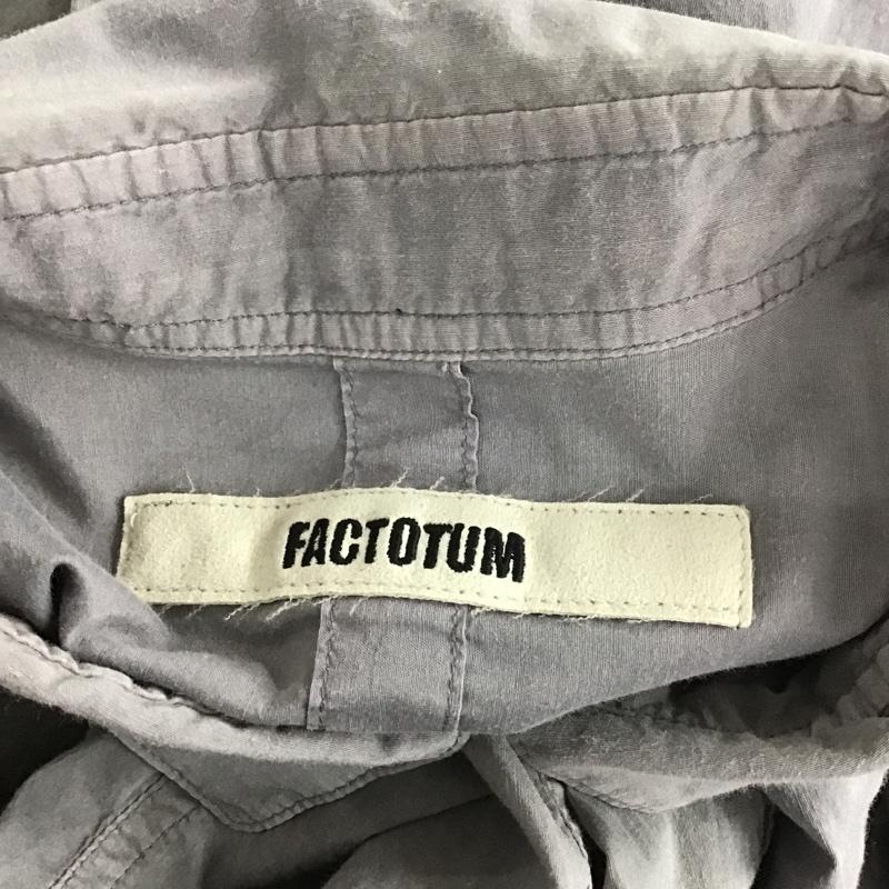 ファクトタム FACTOTUM シャツ、ブラウス 長袖 七分袖シャツ 44 無地 灰 / グレー /  メンズ USED 古着 中古 10090452