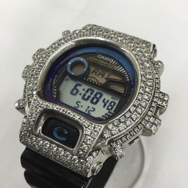 ジーショック G-SHOCK 腕時計 デジタル G-LIDE GLX-6900 カスタム 黒 / ブラック / X 銀 / シルバー / メンズ USED 古着 中古 10090461