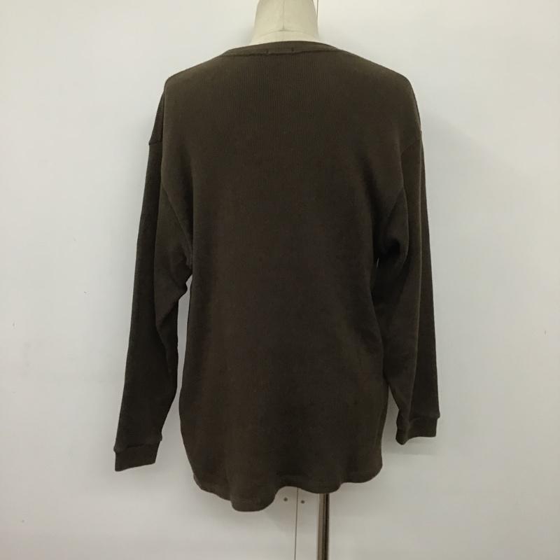 スティーブンアラン Steven Alan トレーナー 長袖 8112-241-0053 INLAY CREW LONGSLEEVE XL 無地 ダークブラウン / ダークブラウン / メンズ USED 古着 中古 10090502