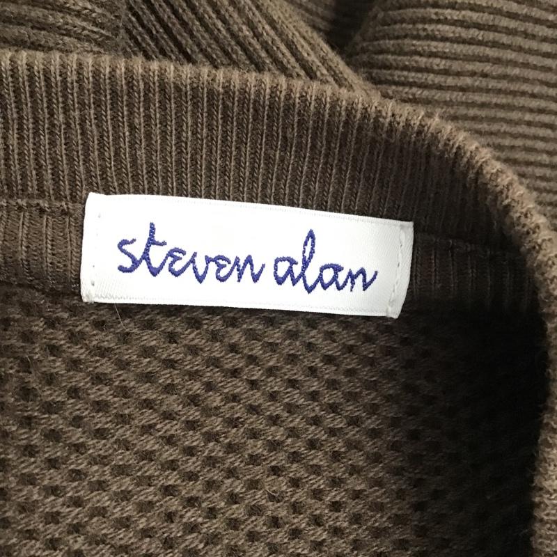 スティーブンアラン Steven Alan トレーナー 長袖 8112-241-0053 INLAY CREW LONGSLEEVE XL 無地 ダークブラウン / ダークブラウン / メンズ USED 古着 中古 10090502