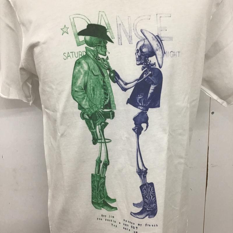 フラグメント FRAGMENT Tシャツ 半袖 PUNK'S DEAD M スカル 白 / ホワイト / メンズ USED 古着 中古 10090531