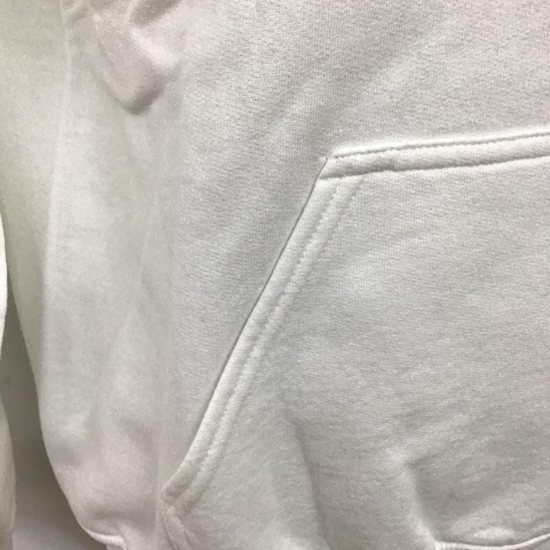 ドゥーナッシングコングレス do nothing congress パーカー 長袖 19-02030M sacai 裏起毛 2 ロゴ、文字 白 / ホワイト / メンズ USED 古着 中古 10090534