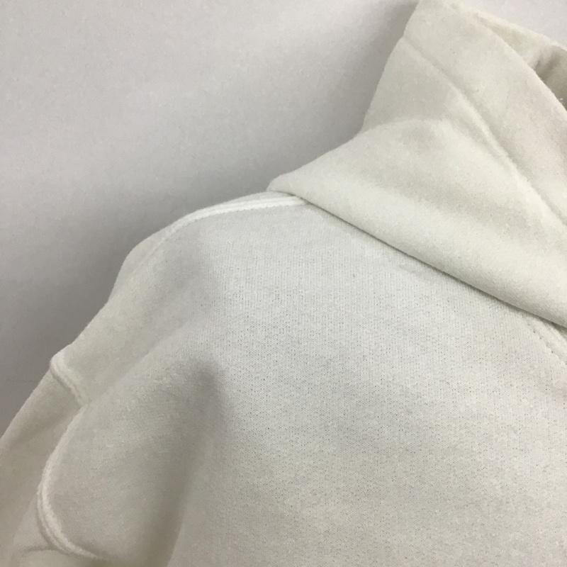 ドゥーナッシングコングレス do nothing congress パーカー 長袖 19-02030M sacai 裏起毛 2 ロゴ、文字 白 / ホワイト / メンズ USED 古着 中古 10090534