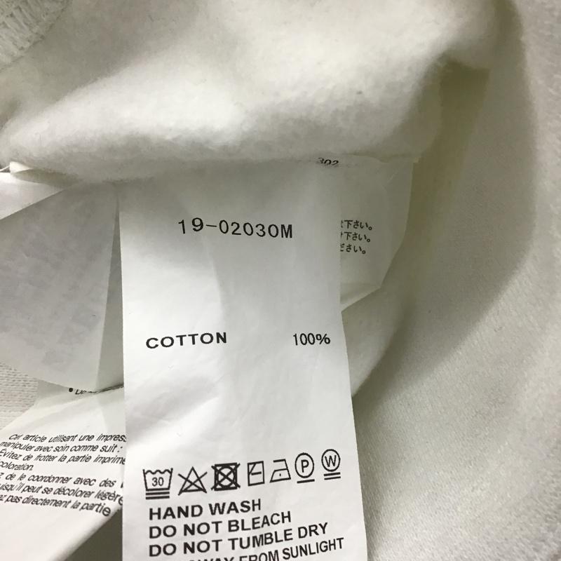 ドゥーナッシングコングレス do nothing congress パーカー 長袖 19-02030M sacai 裏起毛 2 ロゴ、文字 白 / ホワイト / メンズ USED 古着 中古 10090534