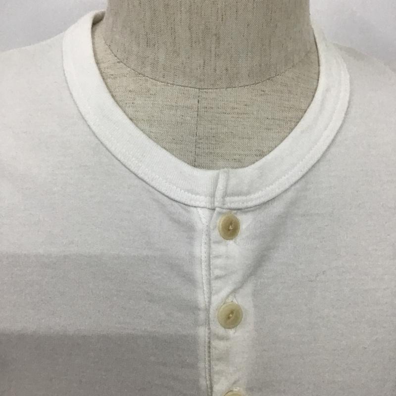 ビズビム VISVIM Tシャツ 半袖 ヘンリーネック 3 無地 白 / ホワイト /  メンズ USED 古着 中古 10090535