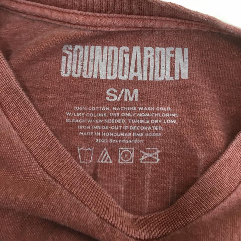 ユーズドクロージング used clothes Tシャツ 半袖 SOUNDGARDEN 復刻 1992年 ツアー Used加工 M プリント X ロゴ、文字 えんじ / ワインレッド / メンズ USED 古着 中古 10090565