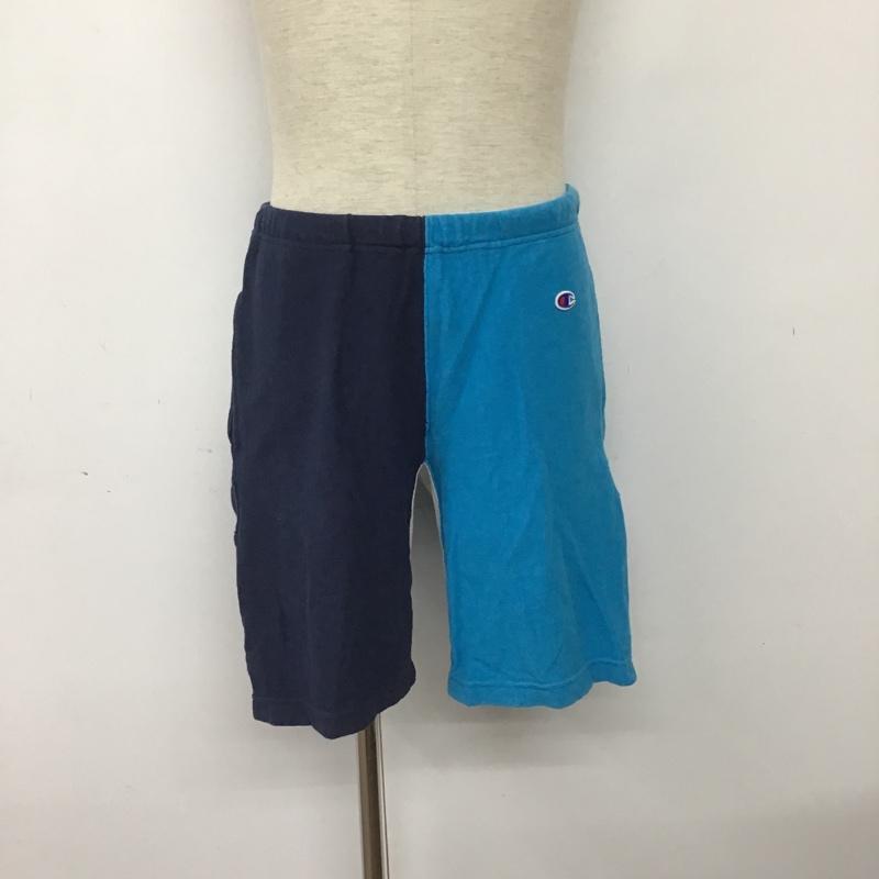 チャンピオン Champion パンツ ショートパンツ C3-Z503 スウェットパンツ M ワンポイント 紺 / ネイビー / X 水色 / ライトブルー / X 白 / ホワイト / メンズ USED 古着 中古 10090574