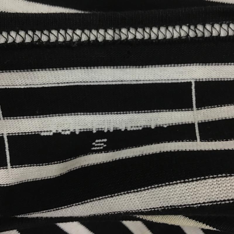 ソフネット SOPHNET. Tシャツ 半袖 SOPH-160003 ボートネック S ボーダー柄 白 / ホワイト / X 黒 / ブラック / X 黄緑 / イエローグリーン / メンズ USED 古着 中古 10090598