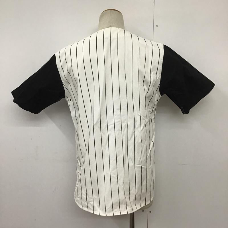 エクストララージ XLARGE シャツ、ブラウス 半袖 01192302 ベースボールシャツ S ロゴ、文字 白 / ホワイト / X 黒 / ブラック / メンズ USED 古着 中古 10090599