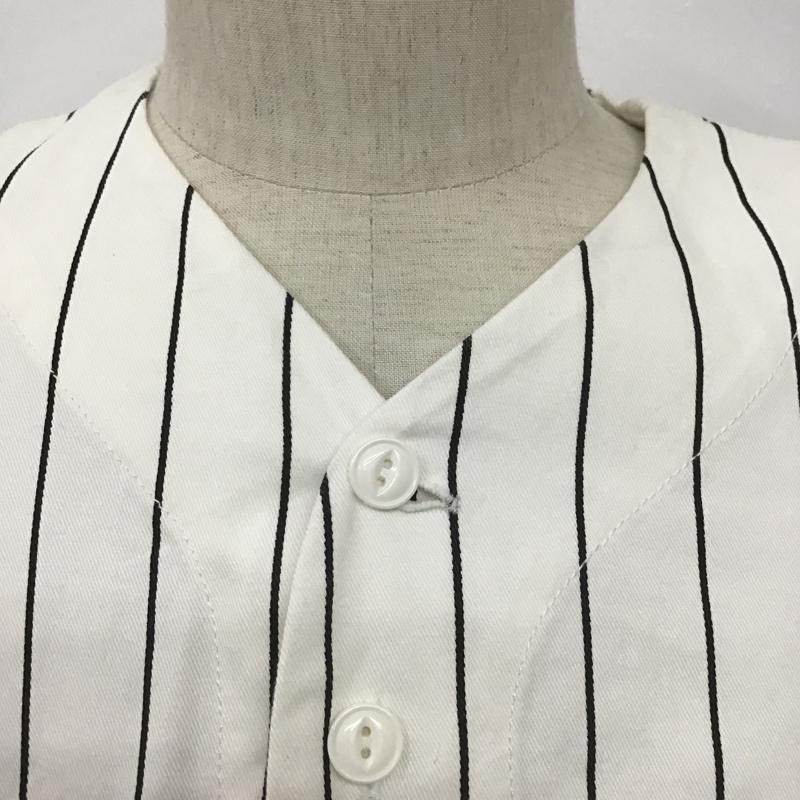 エクストララージ XLARGE シャツ、ブラウス 半袖 01192302 ベースボールシャツ S ロゴ、文字 白 / ホワイト / X 黒 / ブラック / メンズ USED 古着 中古 10090599